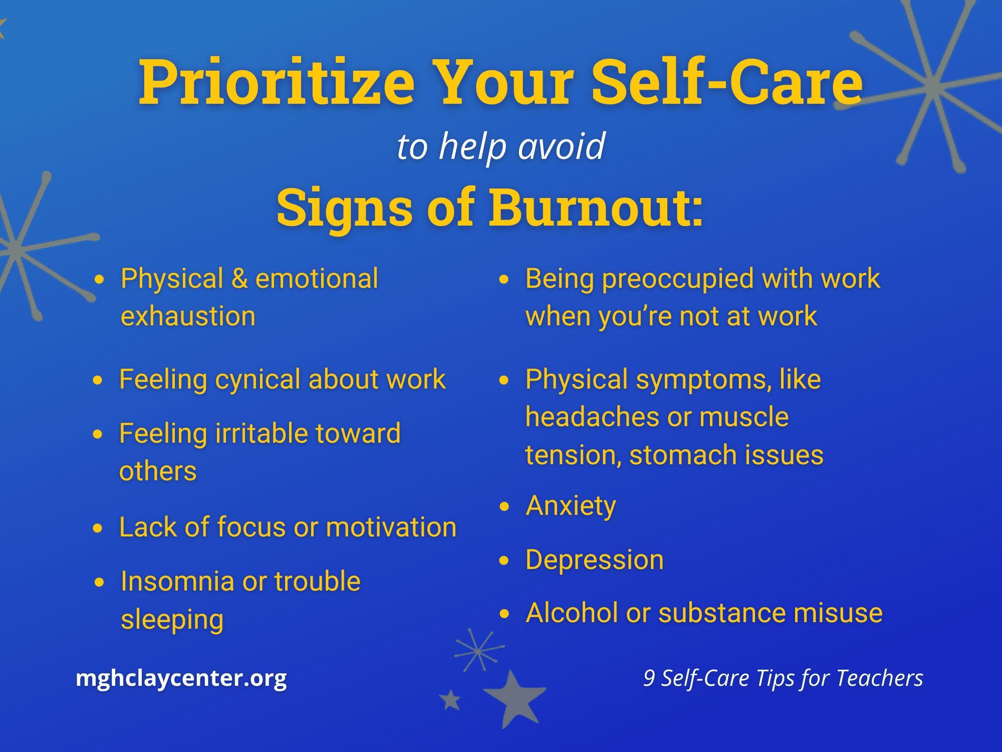 Addressing Teacher Burnout: Self-Care Strategies